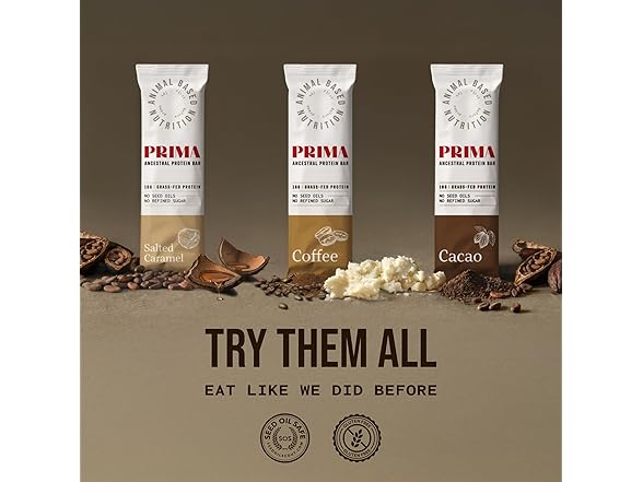 7PK PRIMA ANCESTRAL PROTEIN BAR Grass Fed