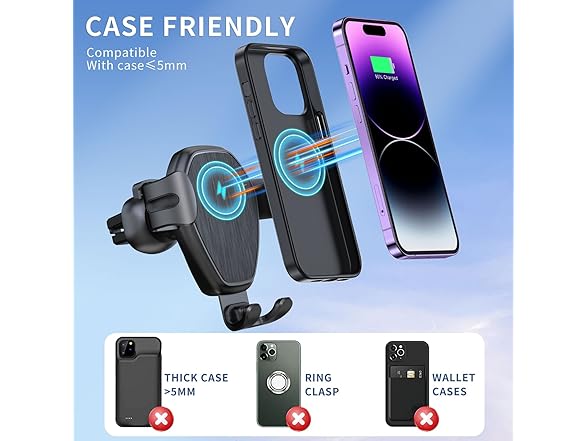 DICEYKNOD Wireless Car Charger