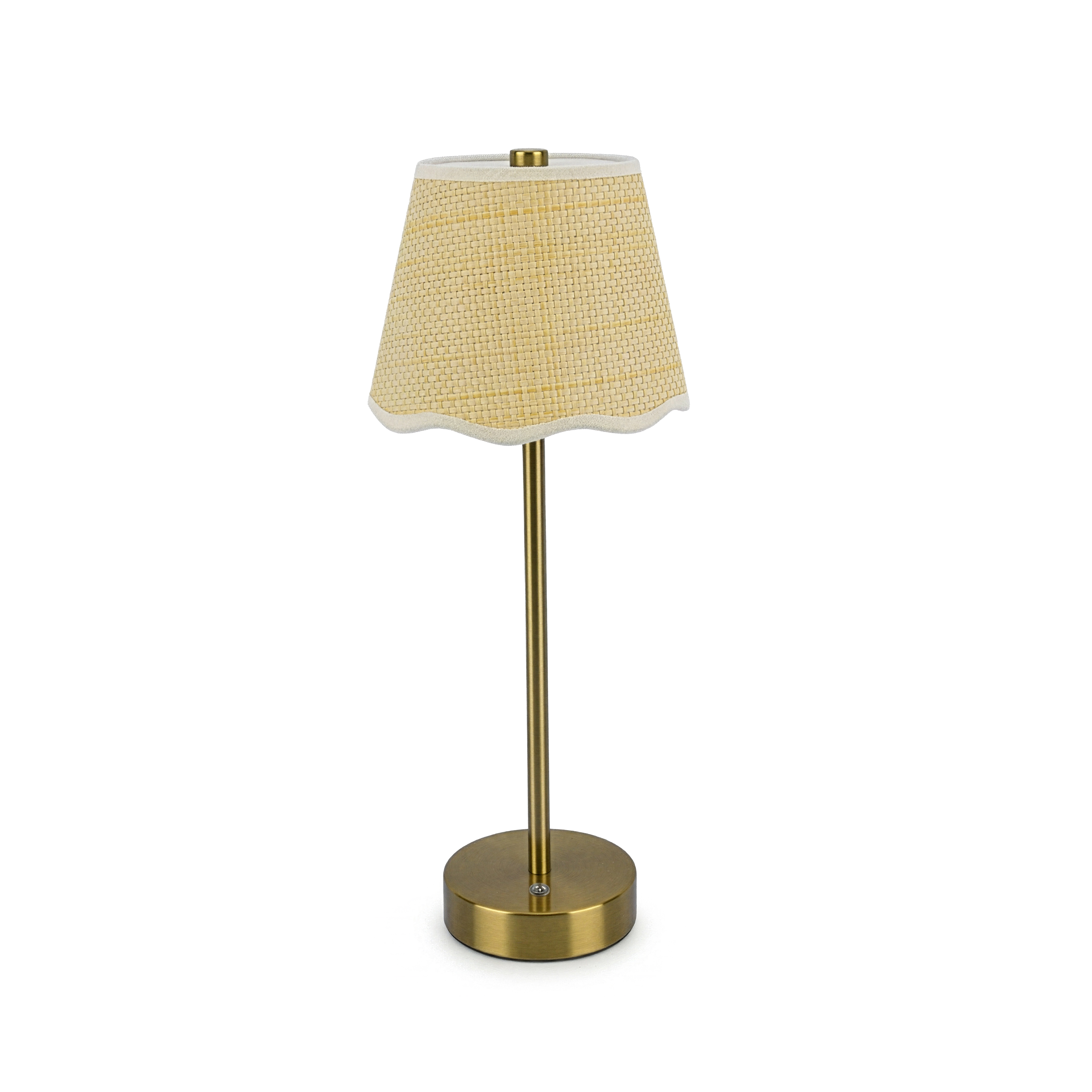 Raffia Scalloped Shade Lamp - Gallery 15