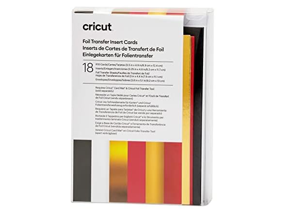 Cricut Foil Transfer Cards, R10 Royal Flush Sampler