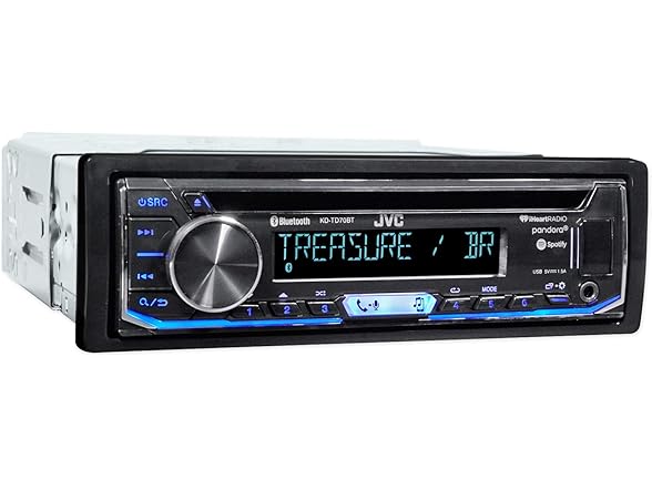 JVC KD-TD70BT CD Receiver Featuring Blue