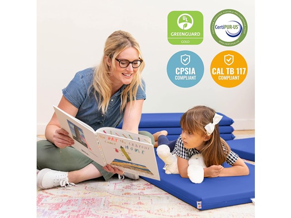 ECR4Kids SoftZone Rainbow Rest Mat