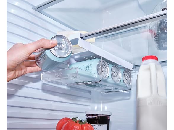 FridgeStore 2-Pack Foldable Under-Shelf Fridge Storage Can Dispenser