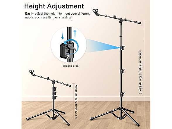 Adjustable Tripod Microphone Stand