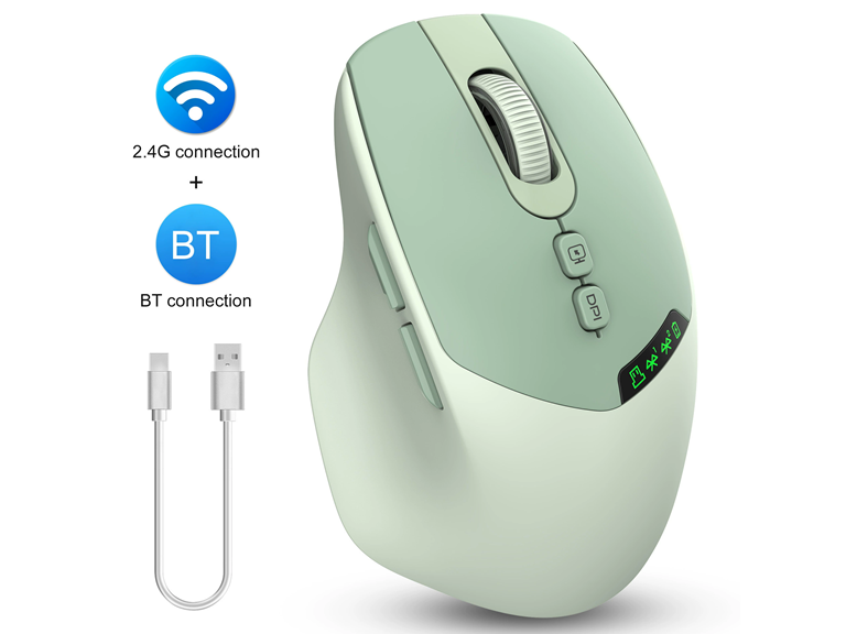 3P 3PX-BTMOUSE-GRY 2.4G+BT Dual Mode Wireless Mou