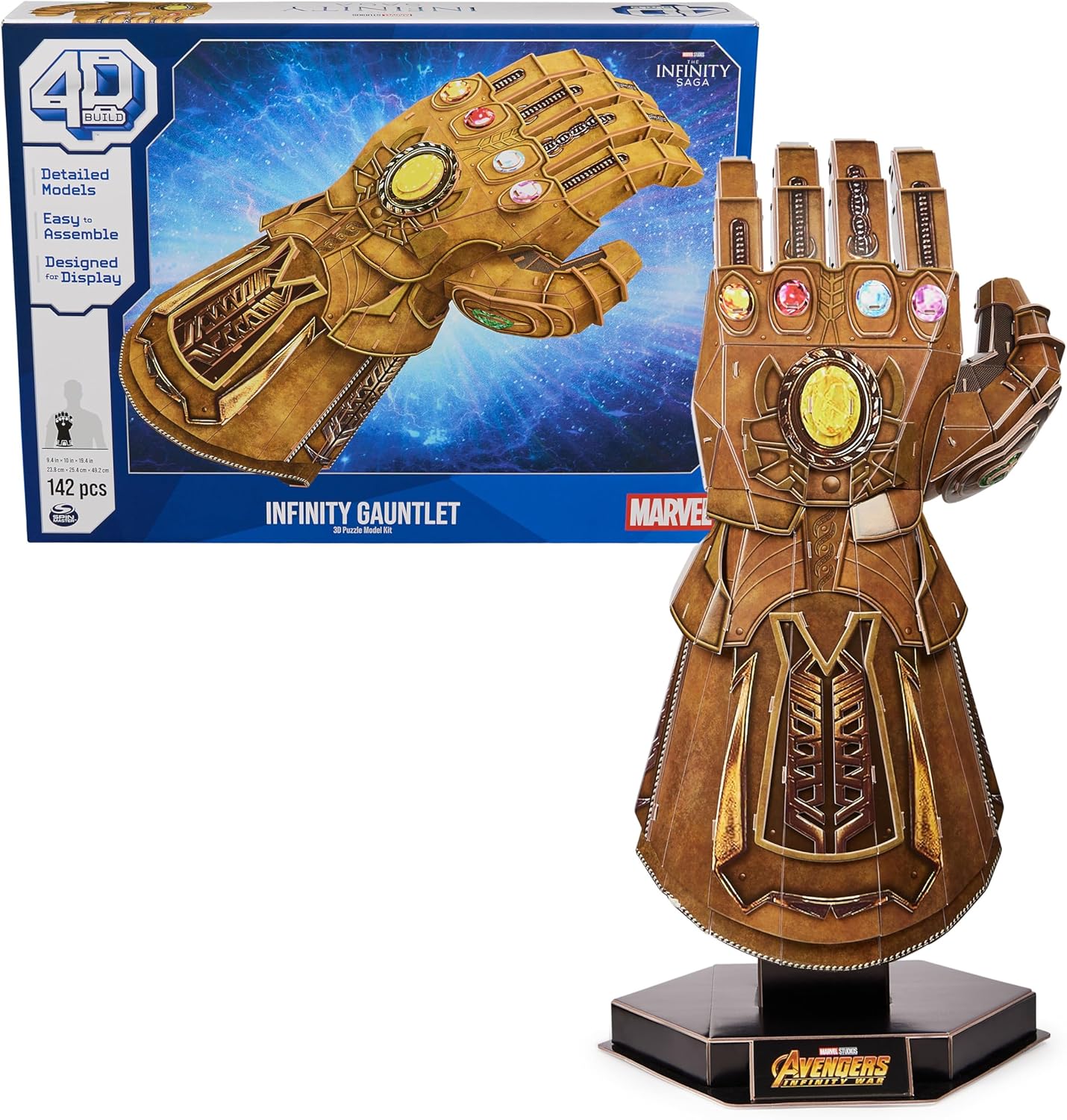 4D Build, Marvel Infinity Gauntlet 3D Puzzle Model Kit - Gallery 10