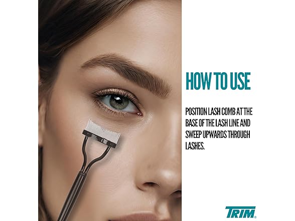 Trim Contour Lash Comb with Cover