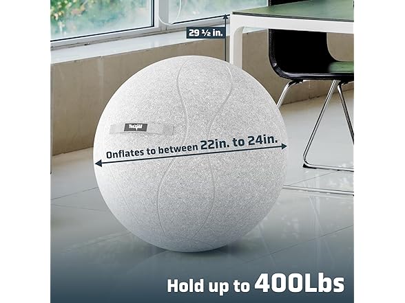 Yes4All 400lbs Capacity Self-Standing Sitting Ball Chair