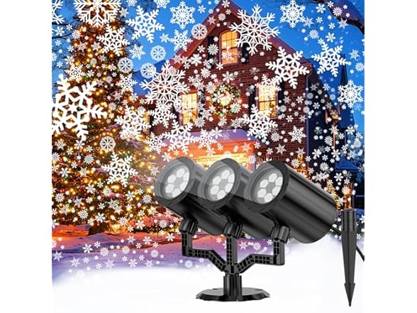 Christmas Snowflake Projector
