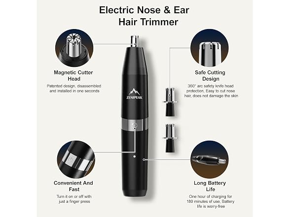 ZENIPEAK NS615083 nose hair trimmer for men