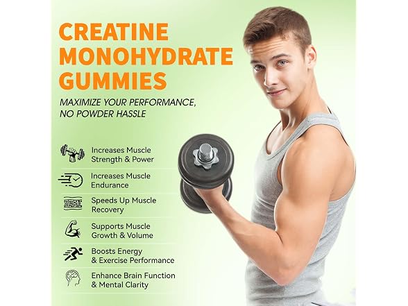 Creatine Monohydrate Gummies for Men