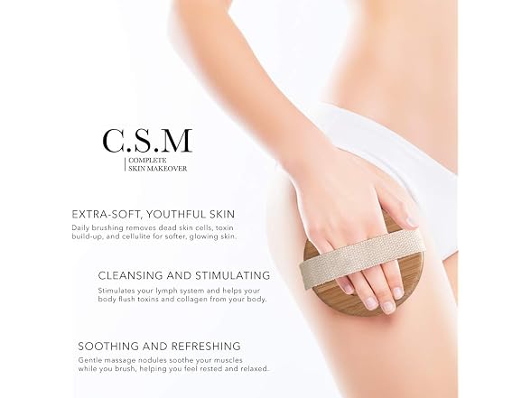 CSM Dry Body Brush Natural Bristle Exf