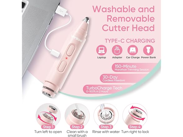 Vankoo 2 in 1 Facial Hair Remover