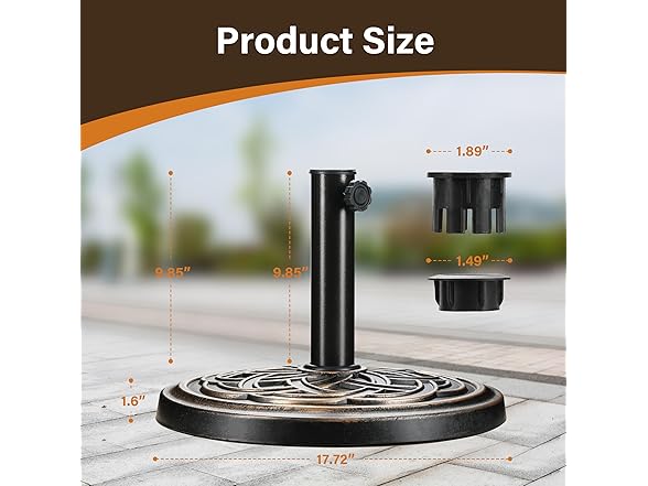 InfiniPower Heavy Duty Umbrella Base