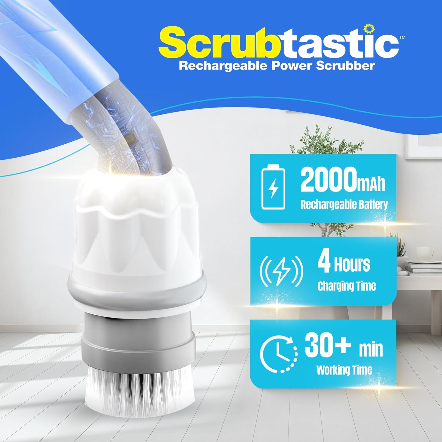 1 or 2-PK Electric Spin Scrubber - Gallery 9