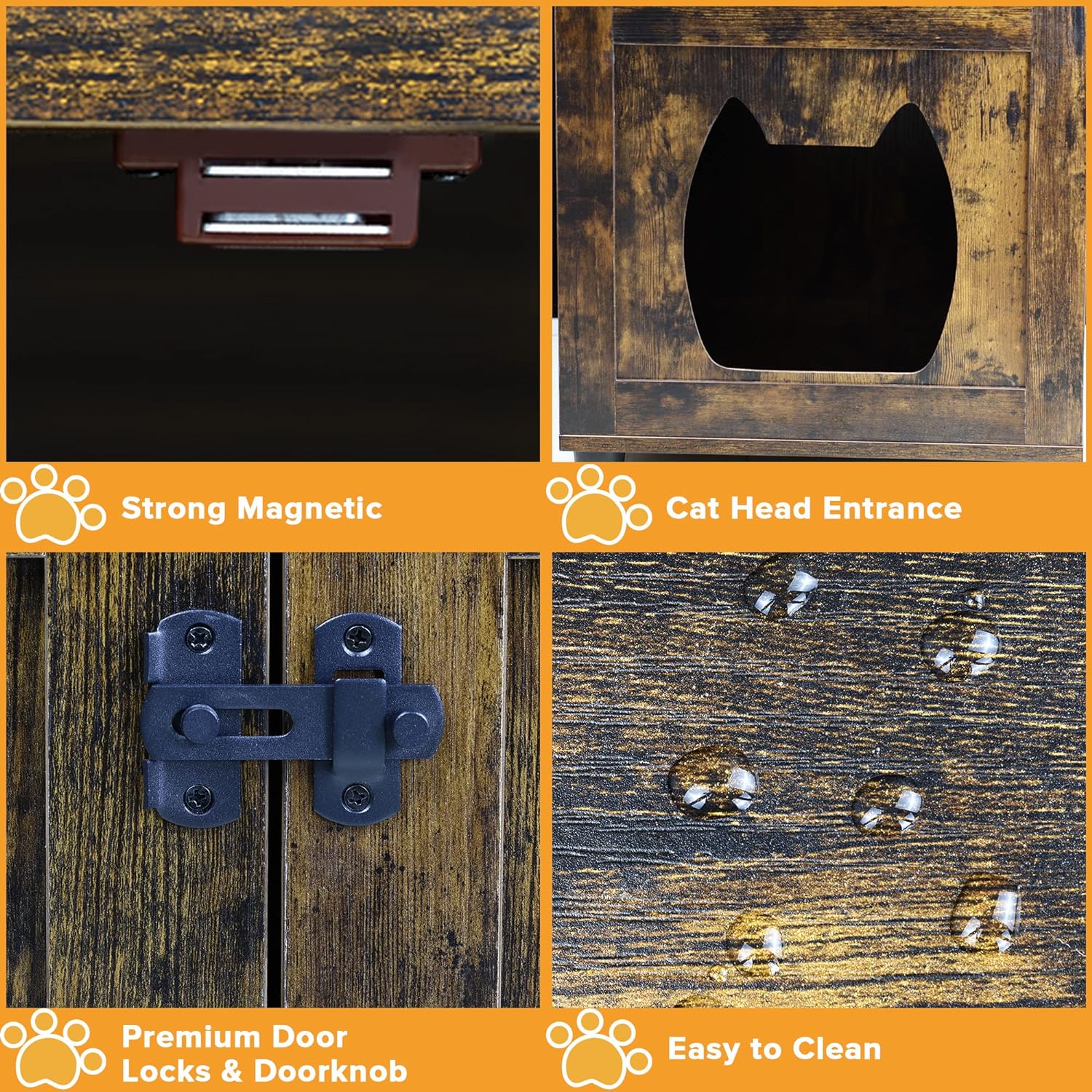 EasyCom Litter Box Enclosure, Hidden Cat Tree - Gallery 12
