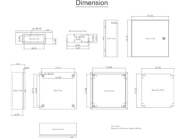 VEVOR NEMA Steel Enclosure