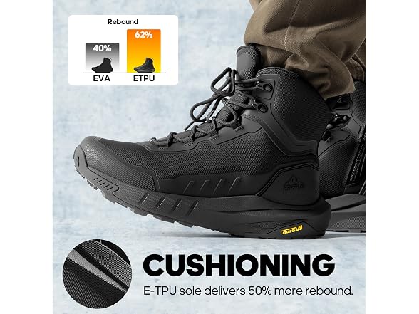 NORTIV 8 Men's 9.5 TacticalHiking Boot, Sand (Open Box)
