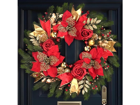 TISEMENT Christmas Wreaths for Front Door