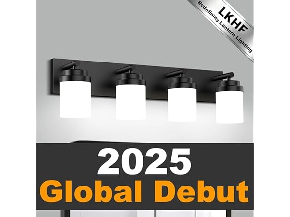Modern LED 4-Light Bathroom Light Fixture