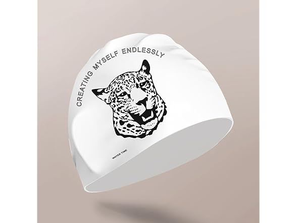 WATERTIME Leopard Swim Cap
