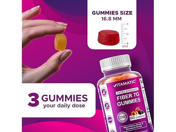Vitamatic Vitamatic Fiber Gummies 60ct