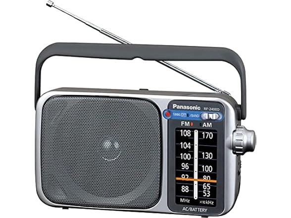 Panasonic RF-2400 AM/FM Radio, Silver