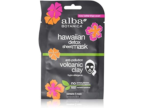 Alba Botanica Hawaiian Detox Sheet Mask,