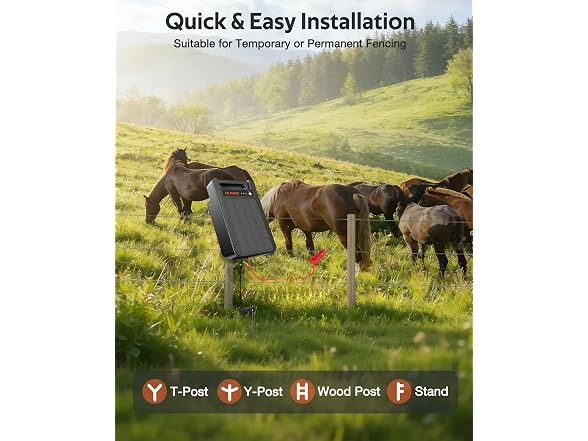 PLOWIC Solar Electric Fence Charger