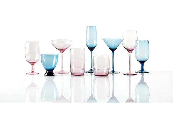 Fortessa Gala Glass, 19 Oz. Iced Beverage (Set of 4), Pink