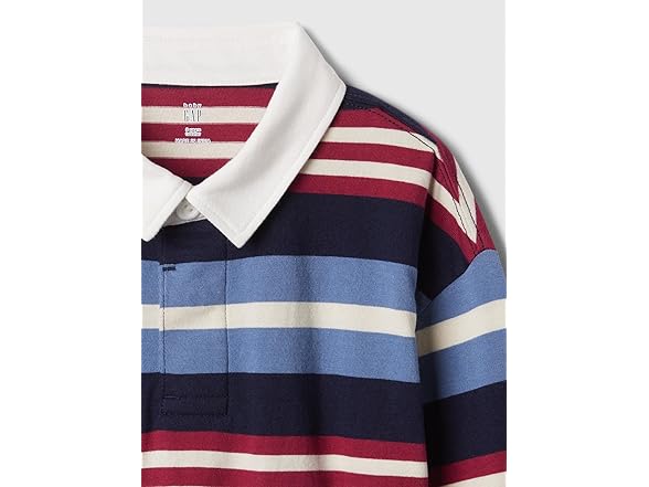 GAP Boys Long Sleeve Rugby Polo