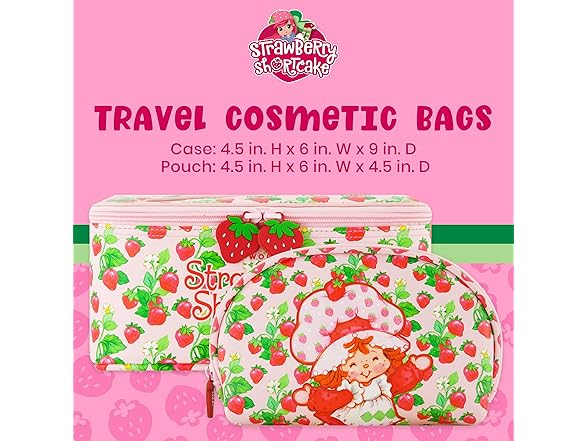 Strawberry Shortcake 2-Piece Travel Cosmmetic Set