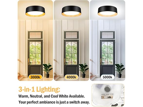 BrightHome B0D1XLPC7L 13in Modern Ceiling Light
