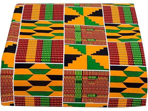 Stioyitois African Fabric 100% Cotton African Ankara Print