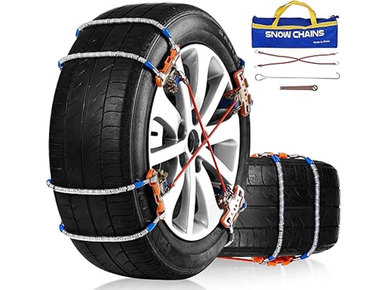 8 Pack Tire Snow Chains for Cars