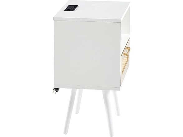 Tzou Night Stand, White