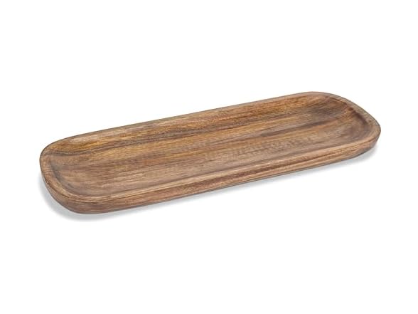 Abbott Collection Large Oval Shallow Bowl - Mangowood