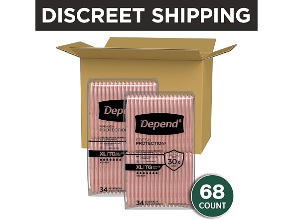 Depend 68count Fresh Protection Adult