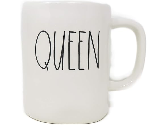 Rae Dunn Rae Dunn by Magenta QUEEN Ceramic LL Cof