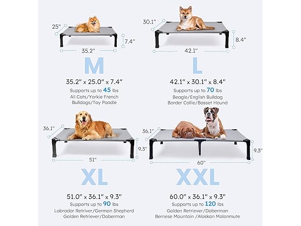 Heeyoo Elevated Dog Bed, Your Choice