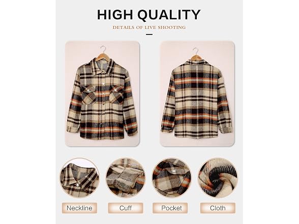 KevaMolly Women (S) Button Down Flannel Shirt