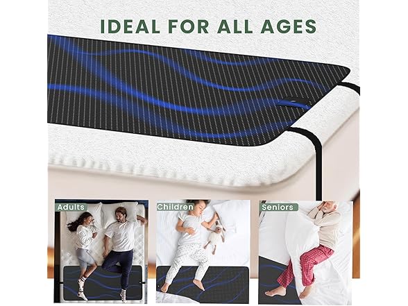 Oiameen Grounding Mat for Bed, King