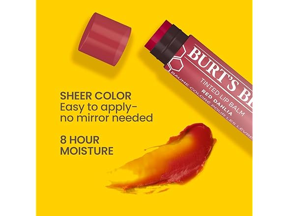 Burt's Bees Tinted Lip Balm Red Dahlia