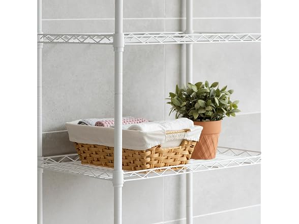 Suptinwear Washable Plastic Woven Basket, Natural