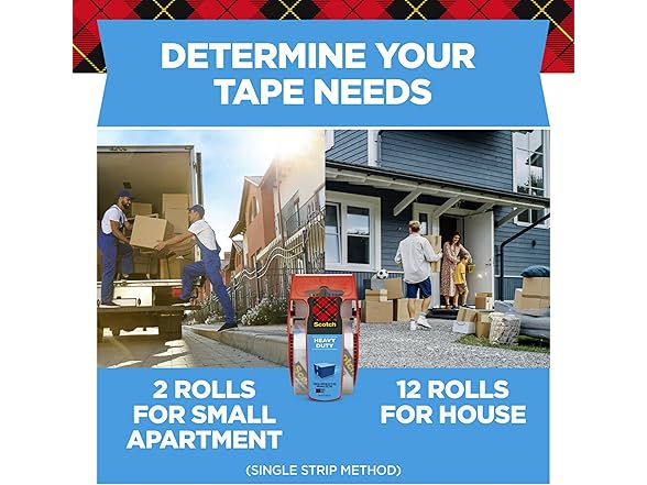 Scotch Heavy Duty Shipping Packing Tape