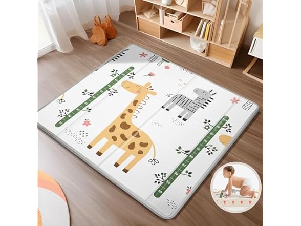 PIGLOG Foldable Baby Play Mat, PIGLOG 0.6in