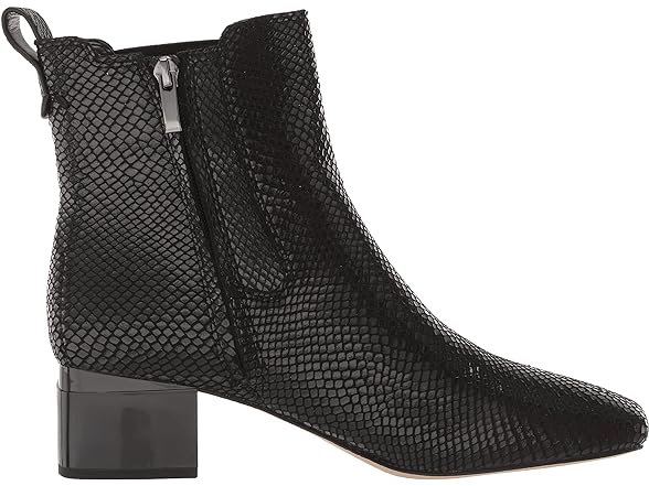 Franco Sarto Womens Bootie Black Snake Print 6.5 M