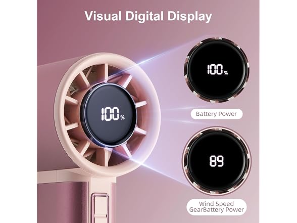 Sowmow Rose Gold Handheld Turbo Fan