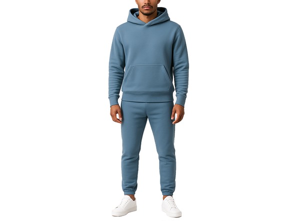 Mens Fleece-Lined Classic Hoodie/Jogger Set