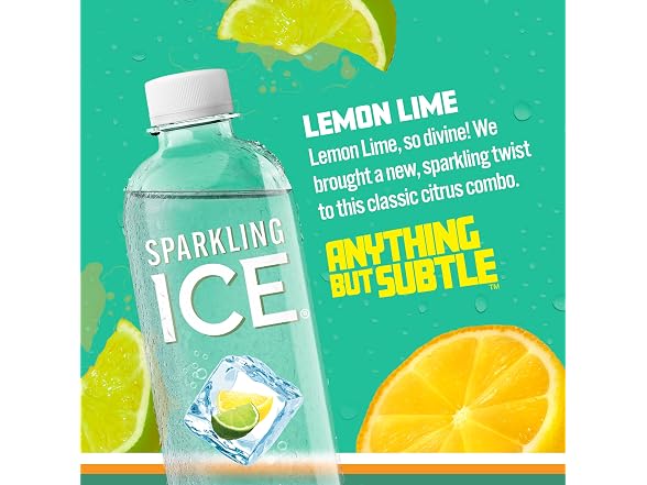Sparkling Ice, Lemon Lime Sparkling